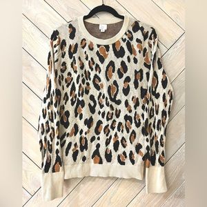 A New Day | Women’s Leopard Print Knit Sweater | XL